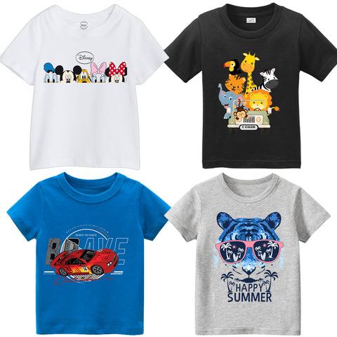 Graphic Pack Of 4 T Shirts